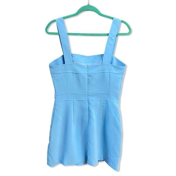 Amanda Uprichard Ace mini dress Sky Blue Pacific Revolve M - mordernwear.com Amanda Uprichard Ace mini dress Sky Blue Pacific Revolve M - mordernwear.com